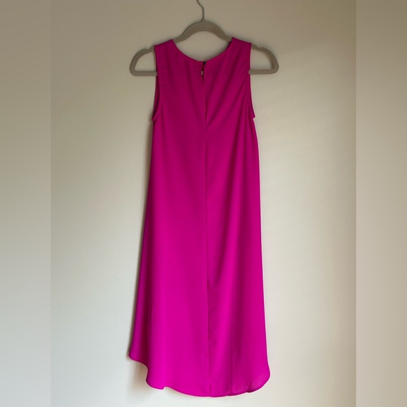 Pants Store High Low Sleeveless Hot Pink Top Size Small Keyhole Back - Picture 3 of 7